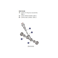 ALIAXIS - Kit de joint pour clapet de retenue - diamètre extérieur : 50 mm | HYDRALIANS