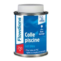 FLOWDIANS - Colle bleu pvc piscine avec éponge - 250 ml | HYDRALIANS