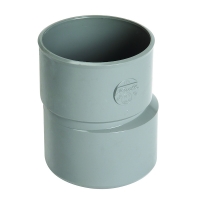 Réduction extérieure excentrée PVC mâle-femelle - 100 mm - 75 mm