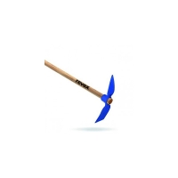 Serfouette forgée panne / langue - manche bois - Longueur de tête 26cm