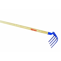 Croc à fumier 4 dents avec manche bois 20 cm