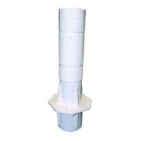 Traversée de paroi 30 cm pour buse béton blanc