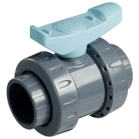 Vanne PVC PN16 double union à coller 50 mm