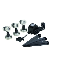Kit 3 projecteurs LUNAQUA MAXI LED avec transformateur