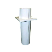 Traversée de paroi ABS blanc pour buse béton diamètre 25 cm