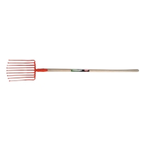 Fourche à cailloux avec manche 9 dents 350 x 170 mm