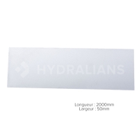 Bande colaminée plate tôle PVC C x 0.05 m