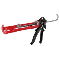 Pistolet manuel à mastic GUN PROFESSIONAL pour cartouche - rouge