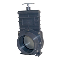 Vanne guillotine PVC à coller - D110