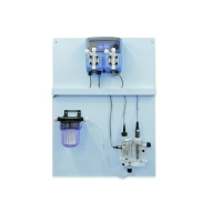 Panneau de régulation piscine pH / chlore cellule fermée