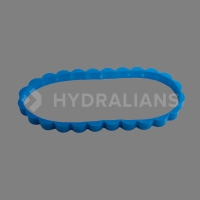 Chenille bleue sweeper