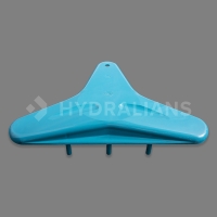 Flasque chenille bleu indigo