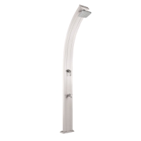 Douche aluminium Spring 30L - inox + rince pied