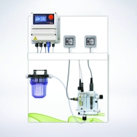 Panneau de régulation piscine LD pH /chlore AMP fermé