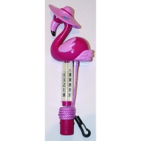 Thermomètre flamand rose