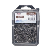 Vis pour panneaux agglomérés - 100 pièces - 4 x 40 mm