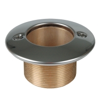 Prise balai béton inox/laiton 2"