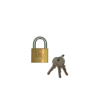 Cadenas à clé varié en laiton - Largeur du coffre : 40 mm - Hauteur de l'anse : 21 mm