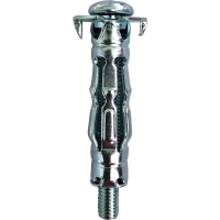 Cheville métallique FIXH pour plaques de plâtre avec vis tête ronde et rondelle - 4 mm x 33 mm