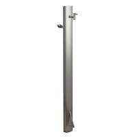 Borne de jardin STEELO chromée 1 robinet  + tuyau