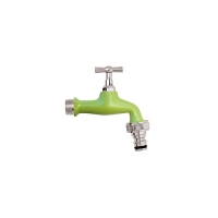 Robinet de jardin vert kaki 1/2"