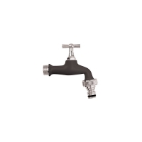 Robinet de jardin noir 1/2"