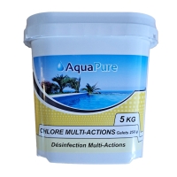 Chlore multi action 5Kg - Galets 250g spécial liner