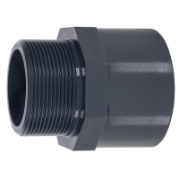 Mamelon PVC 5212P - 50 mm x 1"1/2 mâle/femelle