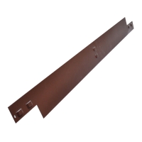 Bordure acier galva marron - 100 mm x 2ml x 2 mm