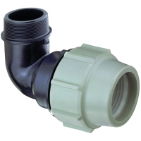 Coude 90° à compression fileté 7850