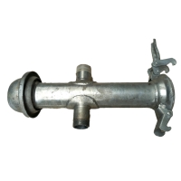 Croix type SPHÉRIQUE avec 2 sorties filetées 1"1/2