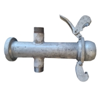 Croix HR type BAUER avec 2 sorties filetées 1"1/2