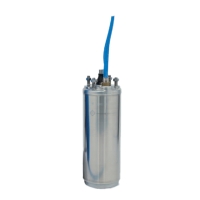 Moteur 4" HTF triphasé à bain d'eau avec amorce inox
