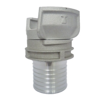 Demi-raccord symétrique cannelé à verrou