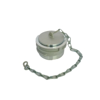 Bouchon symétrique à verrou avec chaînette